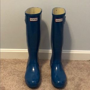 Hunter Boots Original Gloss Tall. Size US 8M/9F